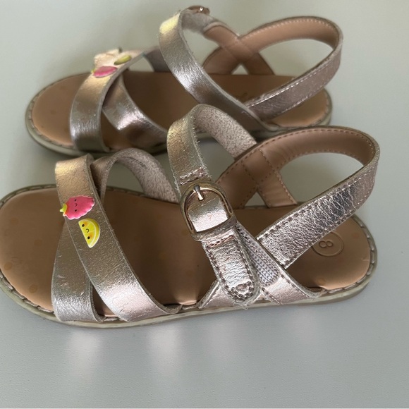 Cat & Jack sandals. Gold with buckles. Preloved with lots of life left. Size 8. - Picture 4 of 5
